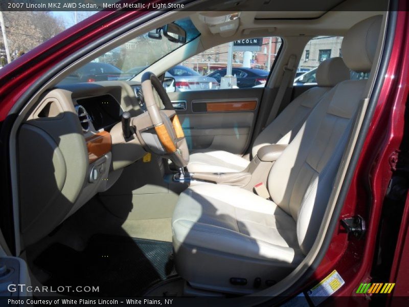 Merlot Metallic / Light Stone 2007 Lincoln MKZ AWD Sedan
