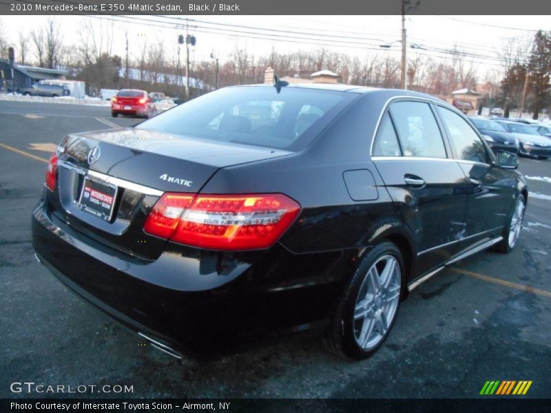 Black / Black 2010 Mercedes-Benz E 350 4Matic Sedan