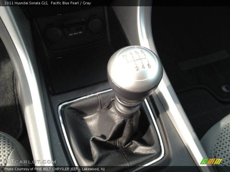 Pacific Blue Pearl / Gray 2011 Hyundai Sonata GLS