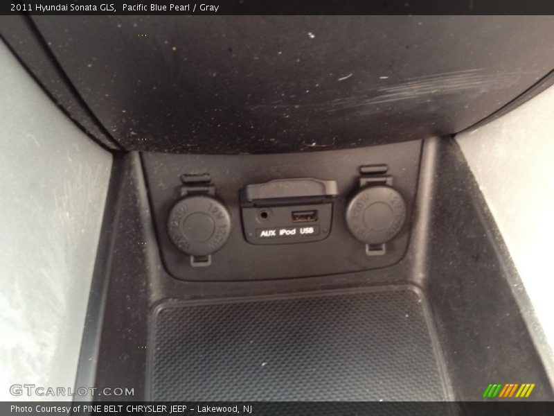 Pacific Blue Pearl / Gray 2011 Hyundai Sonata GLS