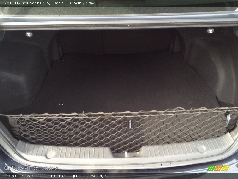 Pacific Blue Pearl / Gray 2011 Hyundai Sonata GLS