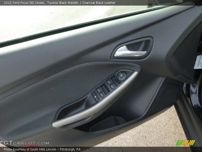 Tuxedo Black Metallic / Charcoal Black Leather 2012 Ford Focus SEL Sedan