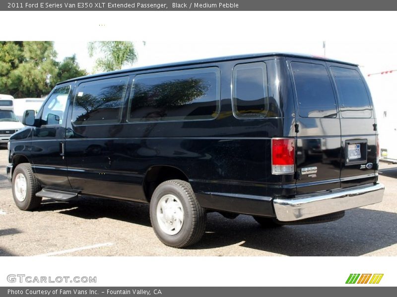 Black / Medium Pebble 2011 Ford E Series Van E350 XLT Extended Passenger