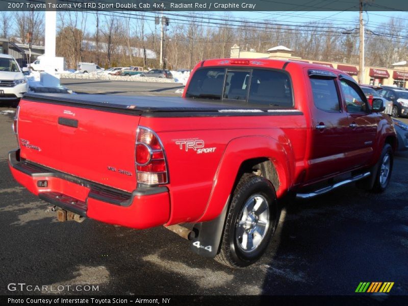 Radiant Red / Graphite Gray 2007 Toyota Tacoma V6 TRD Sport Double Cab 4x4