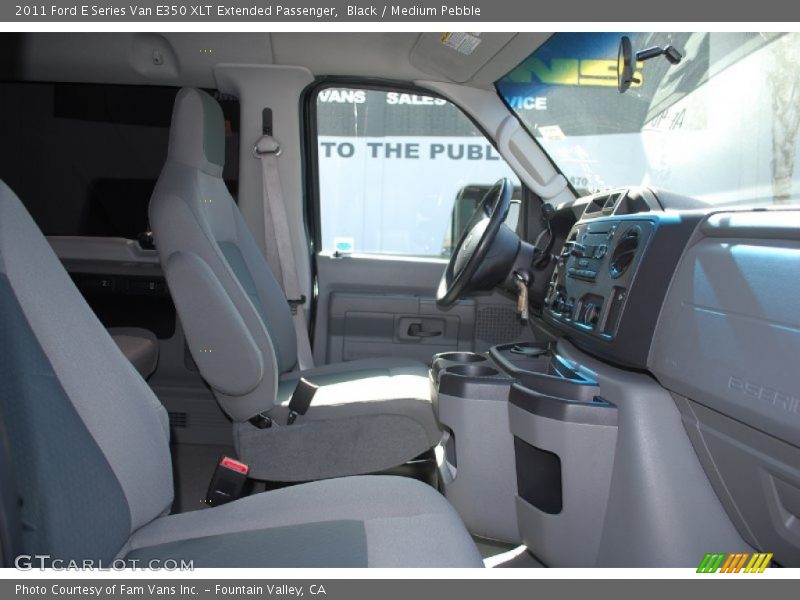 Black / Medium Pebble 2011 Ford E Series Van E350 XLT Extended Passenger