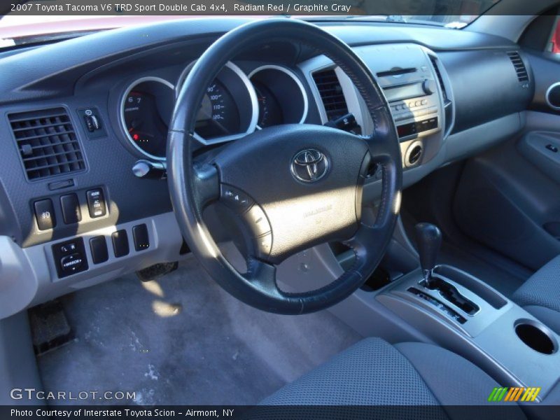 Radiant Red / Graphite Gray 2007 Toyota Tacoma V6 TRD Sport Double Cab 4x4