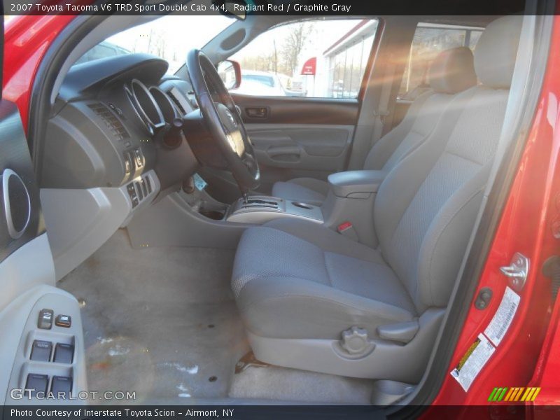Radiant Red / Graphite Gray 2007 Toyota Tacoma V6 TRD Sport Double Cab 4x4