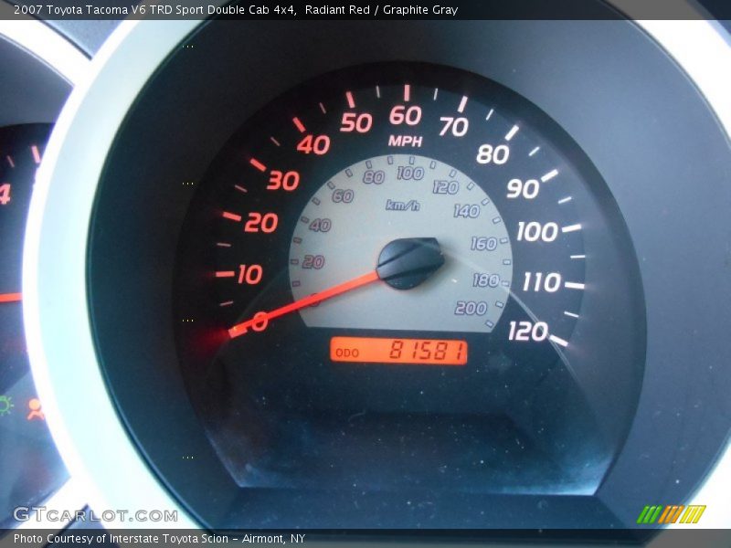 Radiant Red / Graphite Gray 2007 Toyota Tacoma V6 TRD Sport Double Cab 4x4