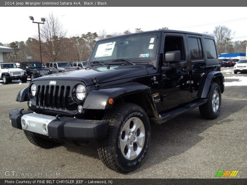 Black / Black 2014 Jeep Wrangler Unlimited Sahara 4x4