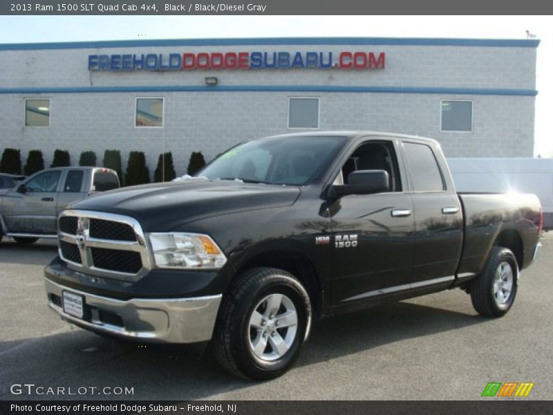 Black / Black/Diesel Gray 2013 Ram 1500 SLT Quad Cab 4x4