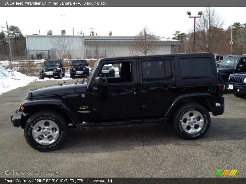 Black / Black 2014 Jeep Wrangler Unlimited Sahara 4x4