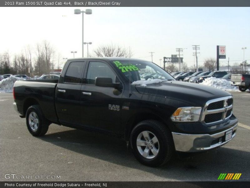 Black / Black/Diesel Gray 2013 Ram 1500 SLT Quad Cab 4x4