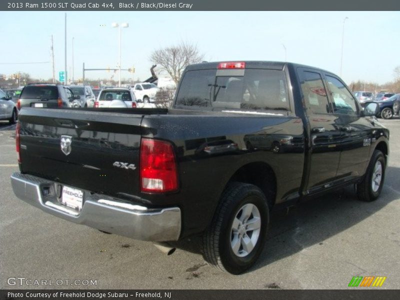 Black / Black/Diesel Gray 2013 Ram 1500 SLT Quad Cab 4x4