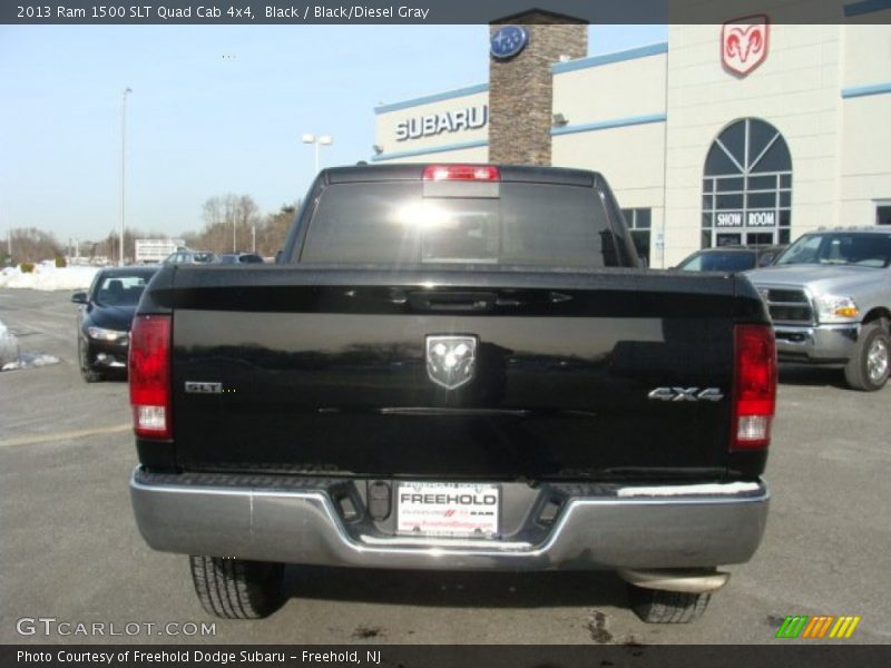 Black / Black/Diesel Gray 2013 Ram 1500 SLT Quad Cab 4x4