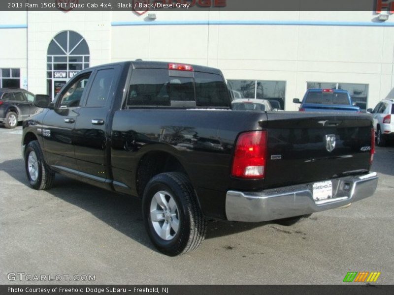 Black / Black/Diesel Gray 2013 Ram 1500 SLT Quad Cab 4x4