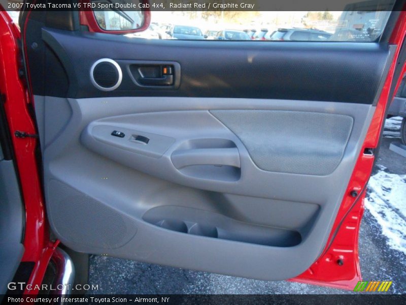 Radiant Red / Graphite Gray 2007 Toyota Tacoma V6 TRD Sport Double Cab 4x4