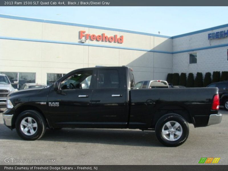 Black / Black/Diesel Gray 2013 Ram 1500 SLT Quad Cab 4x4
