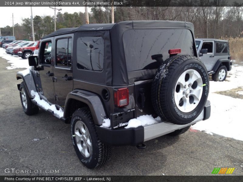 Granite Metallic / Black 2014 Jeep Wrangler Unlimited Sahara 4x4