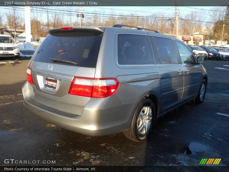 Slate Green Metallic / Gray 2007 Honda Odyssey EX-L