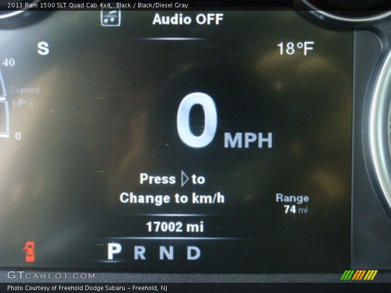 Black / Black/Diesel Gray 2013 Ram 1500 SLT Quad Cab 4x4