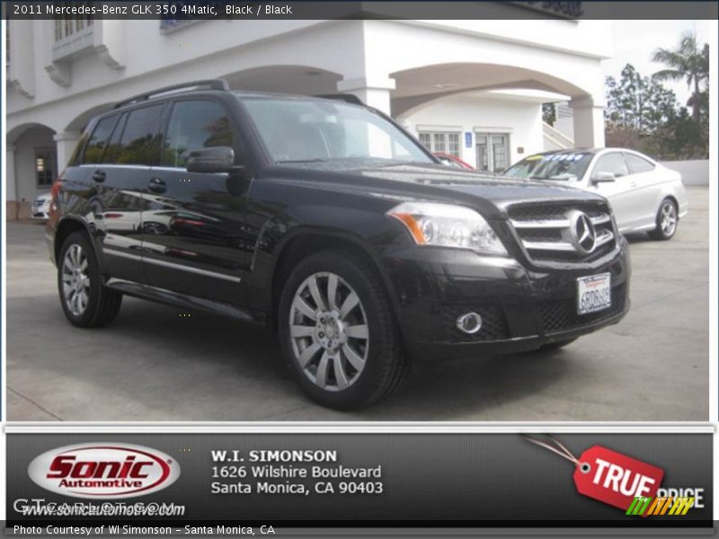 Black / Black 2011 Mercedes-Benz GLK 350 4Matic