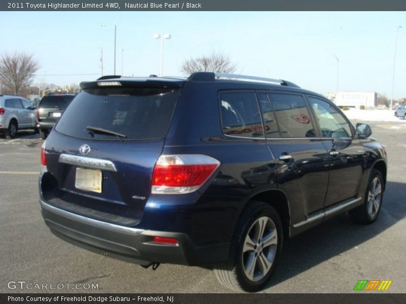 Nautical Blue Pearl / Black 2011 Toyota Highlander Limited 4WD