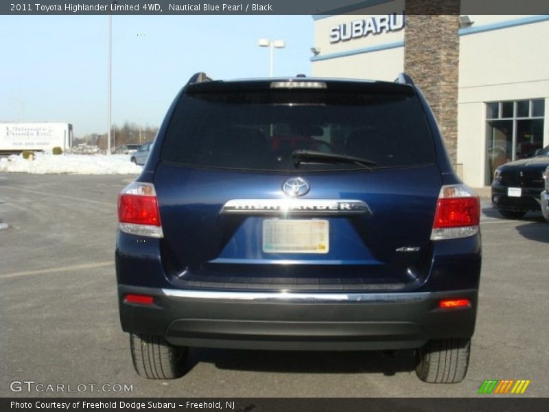 Nautical Blue Pearl / Black 2011 Toyota Highlander Limited 4WD