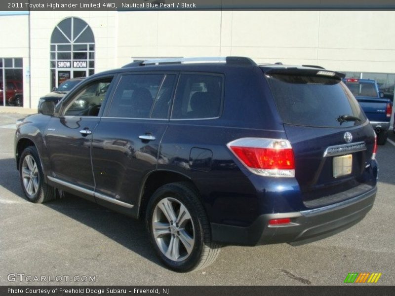 Nautical Blue Pearl / Black 2011 Toyota Highlander Limited 4WD