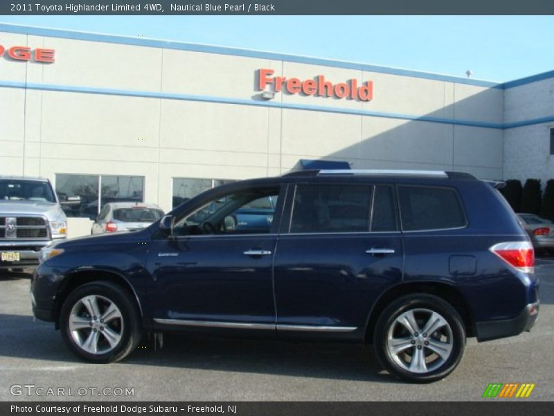 Nautical Blue Pearl / Black 2011 Toyota Highlander Limited 4WD