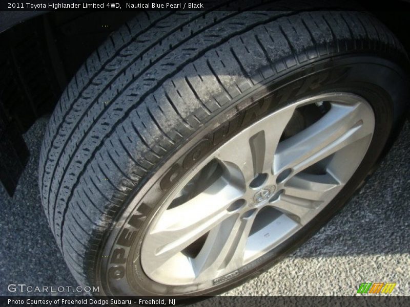 Nautical Blue Pearl / Black 2011 Toyota Highlander Limited 4WD