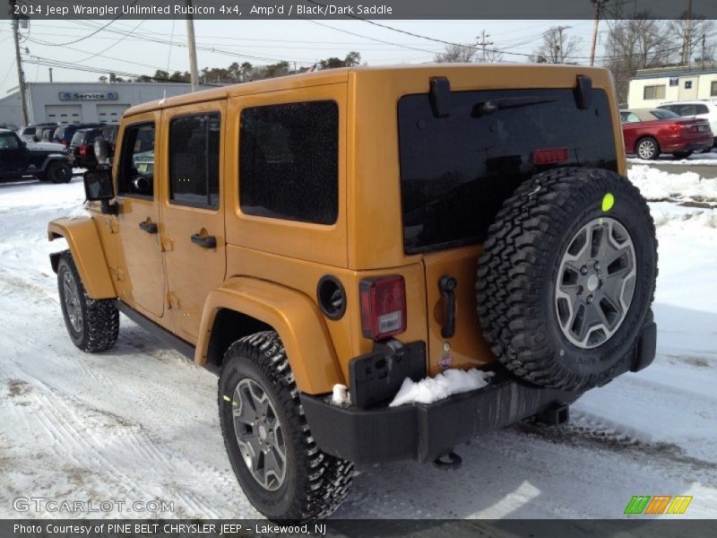 Amp'd / Black/Dark Saddle 2014 Jeep Wrangler Unlimited Rubicon 4x4