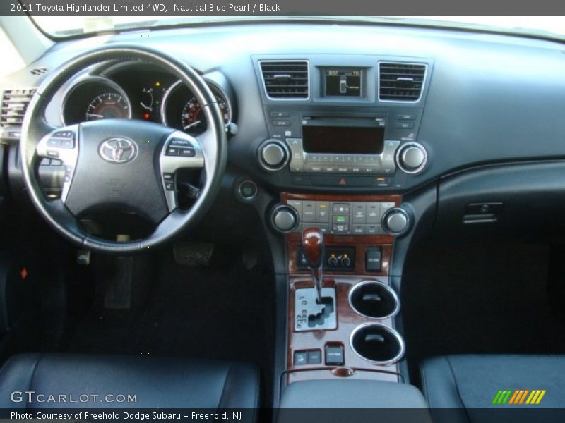 Nautical Blue Pearl / Black 2011 Toyota Highlander Limited 4WD