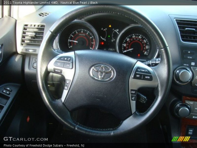 Nautical Blue Pearl / Black 2011 Toyota Highlander Limited 4WD
