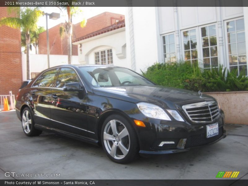 Black / Black 2011 Mercedes-Benz E 350 Sedan