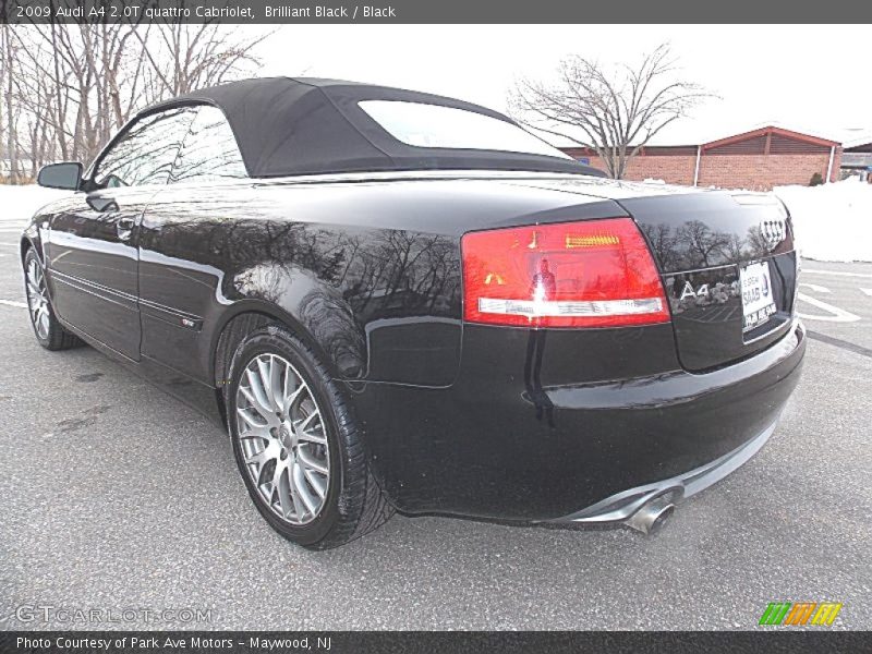 Brilliant Black / Black 2009 Audi A4 2.0T quattro Cabriolet