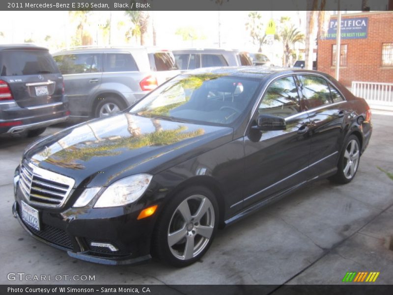 Black / Black 2011 Mercedes-Benz E 350 Sedan