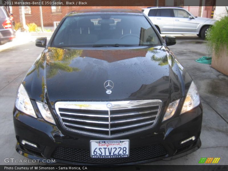Black / Black 2011 Mercedes-Benz E 350 Sedan