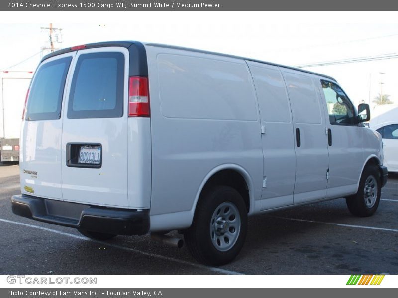 Summit White / Medium Pewter 2014 Chevrolet Express 1500 Cargo WT