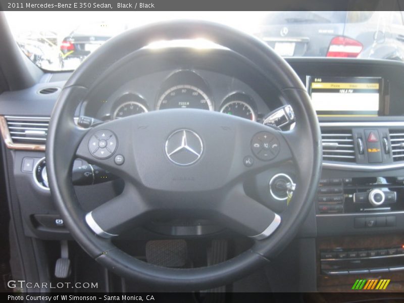 Black / Black 2011 Mercedes-Benz E 350 Sedan