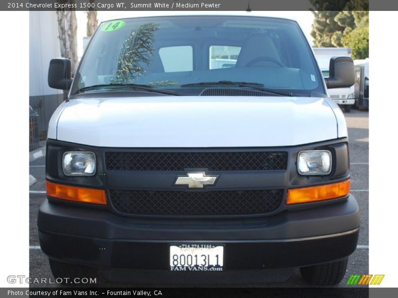 Summit White / Medium Pewter 2014 Chevrolet Express 1500 Cargo WT