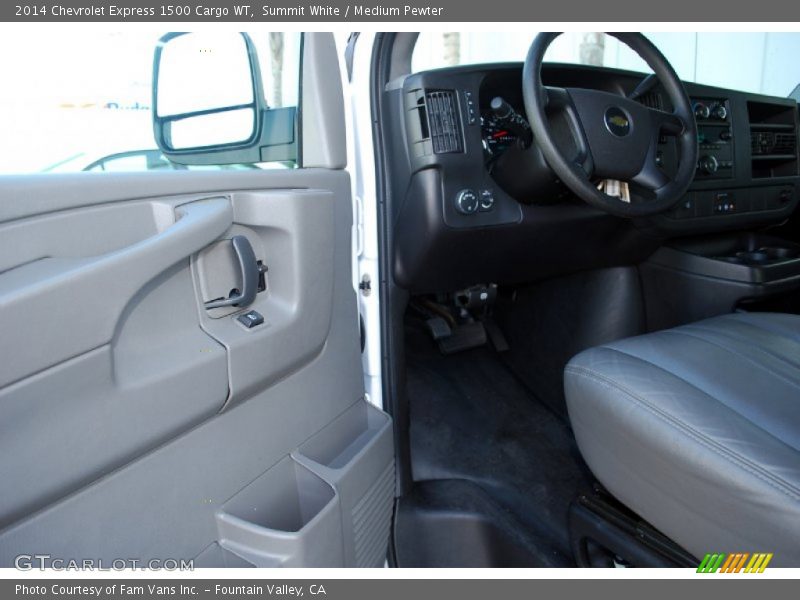 Summit White / Medium Pewter 2014 Chevrolet Express 1500 Cargo WT