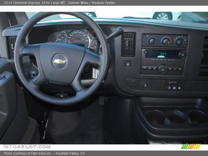 Summit White / Medium Pewter 2014 Chevrolet Express 1500 Cargo WT