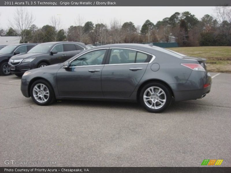 Grigio Gray Metallic / Ebony Black 2011 Acura TL 3.5 Technology