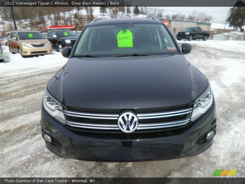 Deep Black Metallic / Black 2012 Volkswagen Tiguan S 4Motion