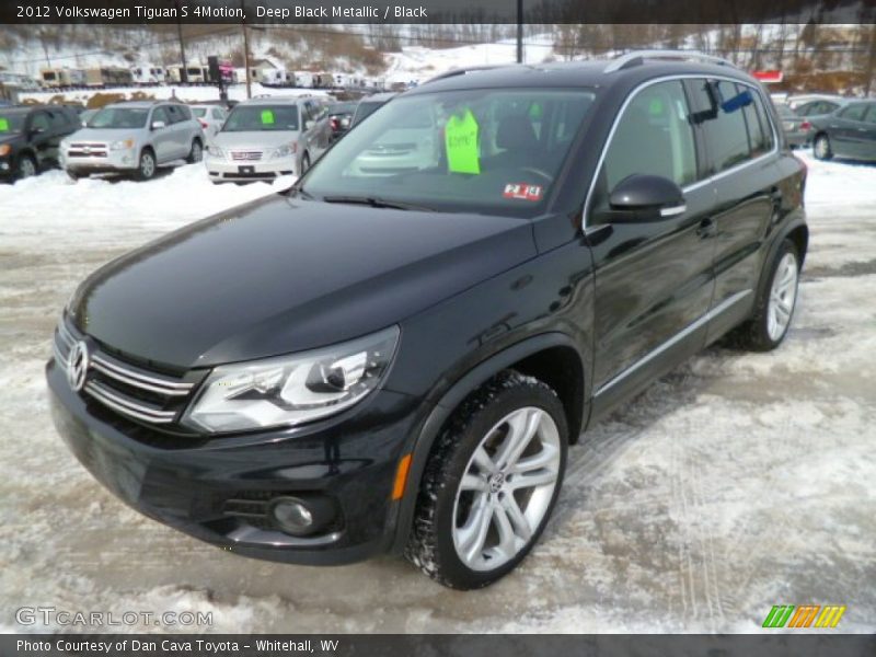 Deep Black Metallic / Black 2012 Volkswagen Tiguan S 4Motion