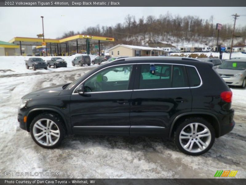 Deep Black Metallic / Black 2012 Volkswagen Tiguan S 4Motion