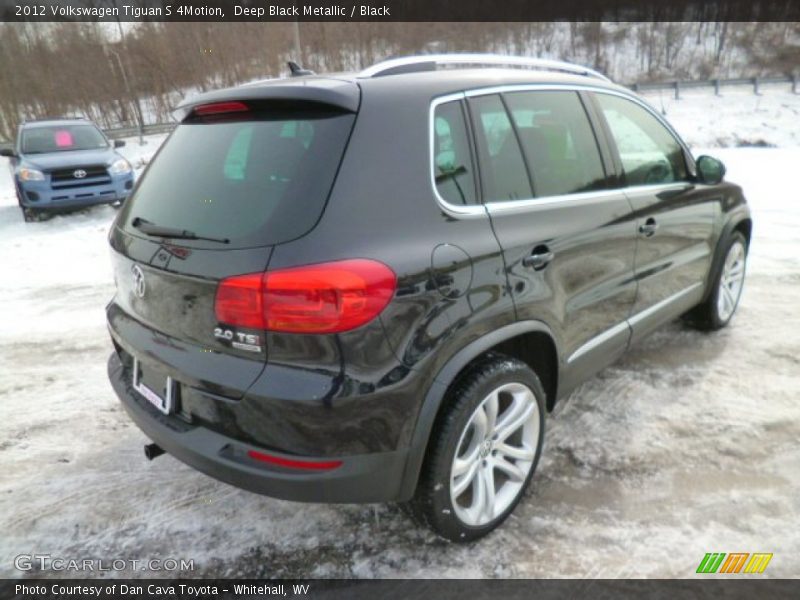 Deep Black Metallic / Black 2012 Volkswagen Tiguan S 4Motion