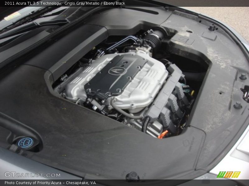 Grigio Gray Metallic / Ebony Black 2011 Acura TL 3.5 Technology
