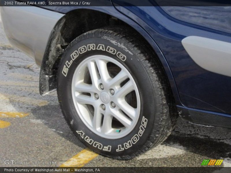 Spectra Blue Mica / Gray 2002 Toyota RAV4 4WD