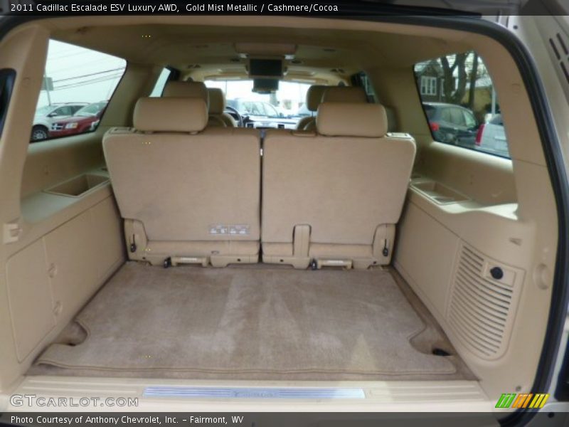 Gold Mist Metallic / Cashmere/Cocoa 2011 Cadillac Escalade ESV Luxury AWD